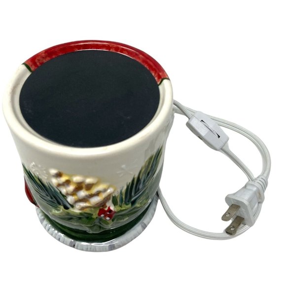 Yankee Candle Warm Hearts Wax Warmer Winter Holiday Christmas Base Only - Picture 3 of 4